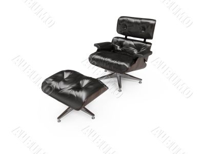 isolated modern furniture view