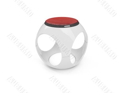 isolated modern furniture view