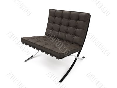 isolated modern furniture view