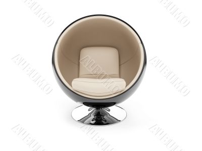 isolated modern furniture view