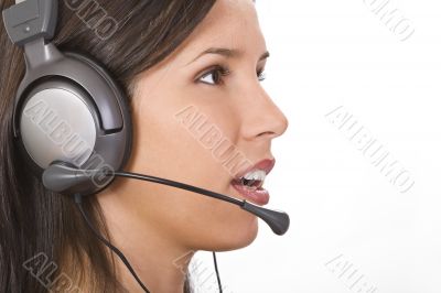 Customer support girl
