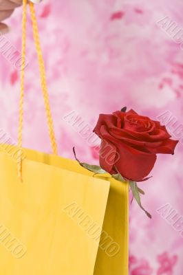 Valentine shopping abstract