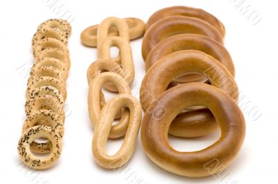 bagels on white