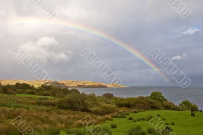 Rainbow above the lake