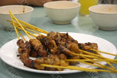 Satay skewers