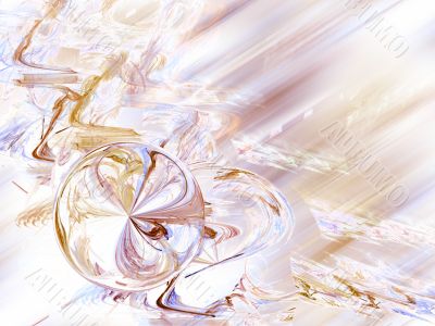 Fractal Abstract Background - Corner bubble