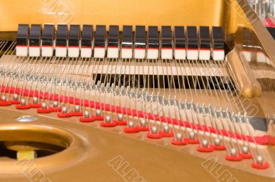 Inside Baby Grand Piano