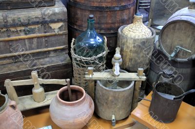 Museum of vodka. Ancient things