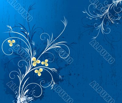 Floral background vector