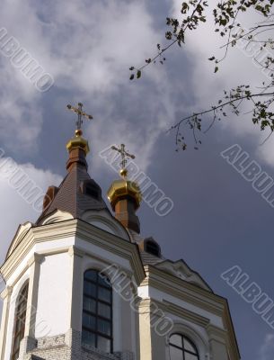 Church cupola with cross