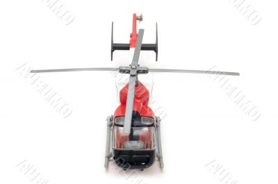 helicopter on white