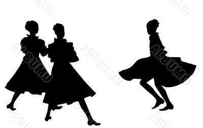 Dancing girls.
