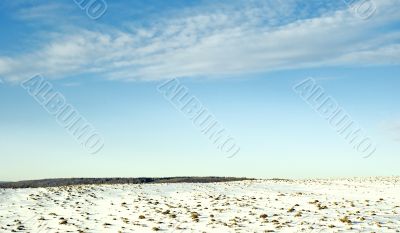 Line of horizon.