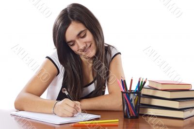 attractive girl student