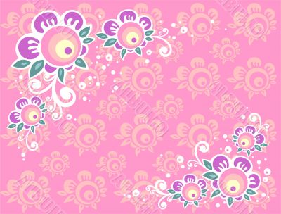 pink flowers background