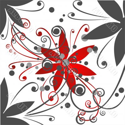abstract flowers background
