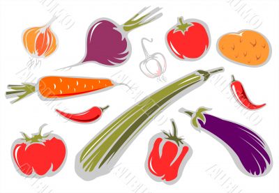 ornate vegetables