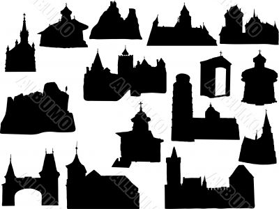 Silhouette of architecture