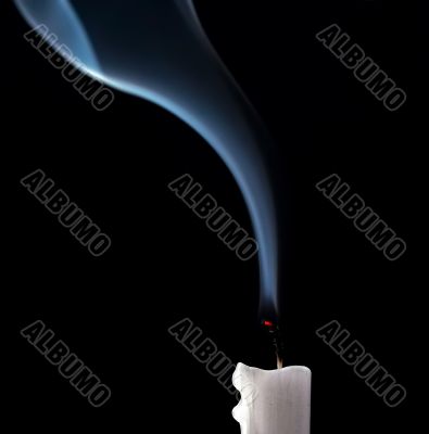 blowed out a candle