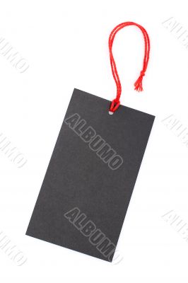 Black price tag