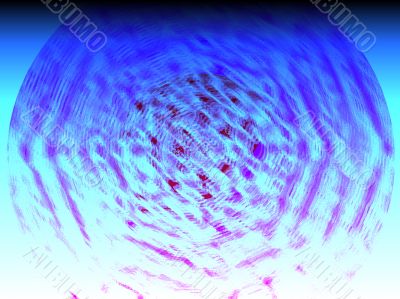 blue distorted tunnel