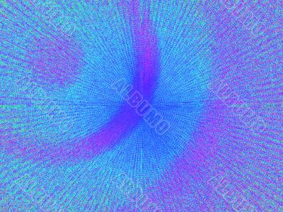 Blue and purple radiating