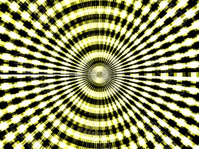 yellow black and white radiant target