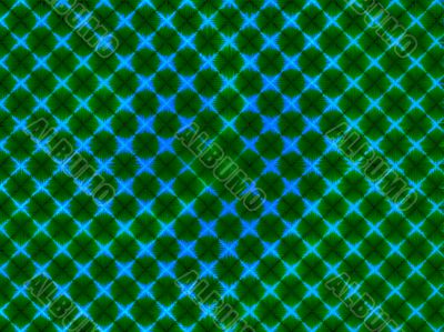 Green and blue diagonals
