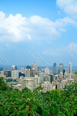 View over Montreal downtown