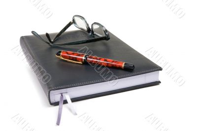 Note Pad with Pen and Specks