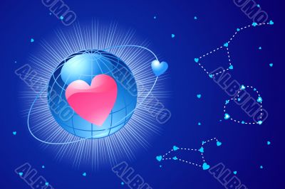 global love / valentine`s or wedding / vector
