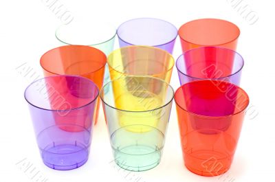 disposable cup on white