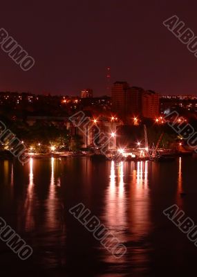 Building a bridge in the night