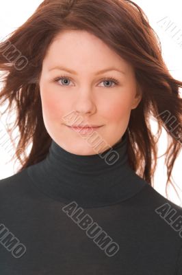Portrait of young beautiful woman
