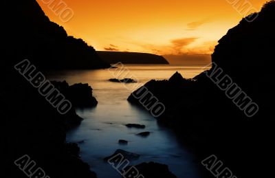 Peaceful Ocean Sunset