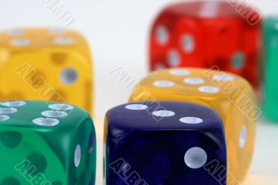 Many colored Dice