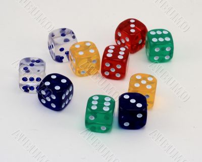 Many colored Dice