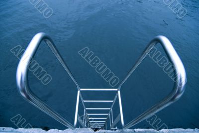 hand-rails over water