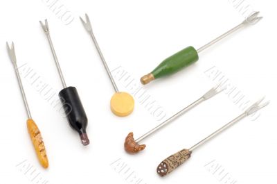 dessert fork on white