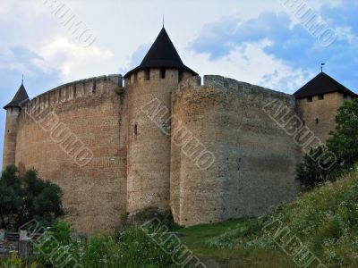 Hotyn castle wall