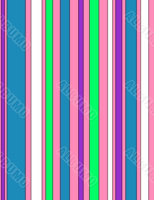 Colorful Stripes on a Pink Background