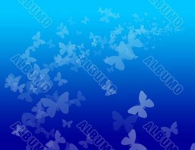 Blue Butterfly Background