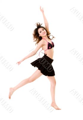 happy cheerleader jump