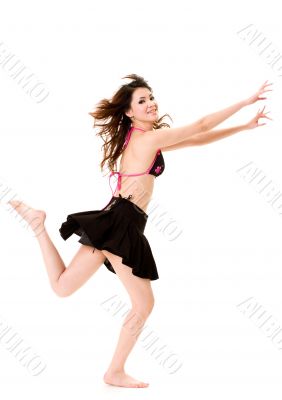 happy cheerleader jump