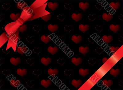 ribbon black heart