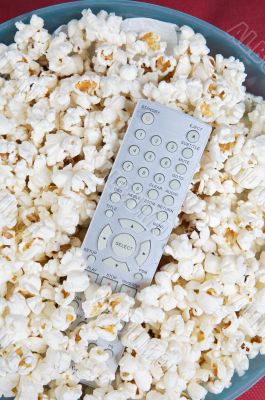 Popcorn and remote control