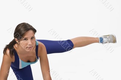 Fitness girl portrait
