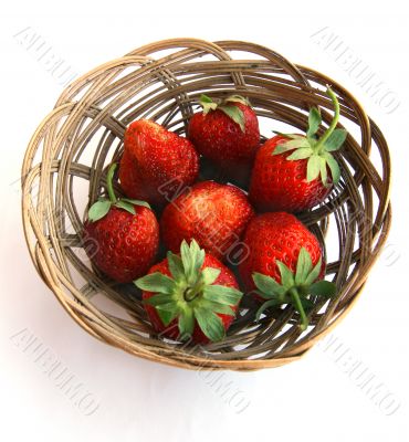 Strawberry in a plate.