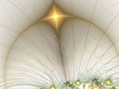Threads and Arch Abstract Background