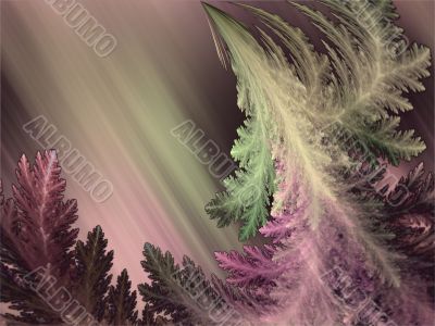 Fractal Abstract Background - Feathery textures